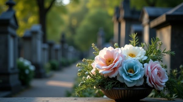 Comment choisir des fleurs artificielles pour cimetière ?