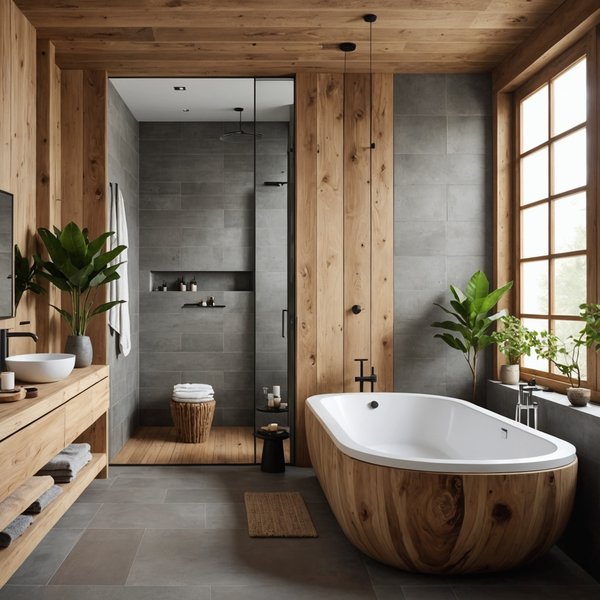 Quels sont les conseils pour créer une salle de bain zen avec des matériaux naturels ?